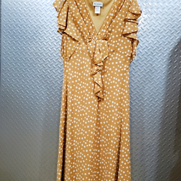 Metaphor Dresses & Skirts - NWT METAPHOR sparkling polka dot golden tan/pure white flowing premium (12)